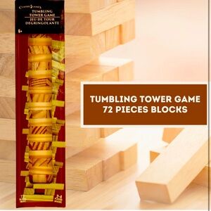 New mini Jenga set wooden blocks tumbling tower family game tiny block fun cool